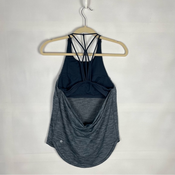 Lululemon Raise the Barre tank in Heathered Nocturnal Teal in size 4 - Picture 2 of 8